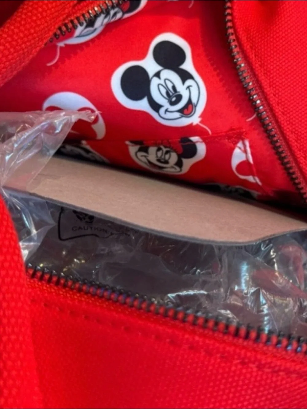 Loungefly Red Mickey & Minnie Balloon Patch Backpack